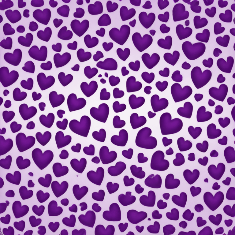 Purple Leopard print heart emoji