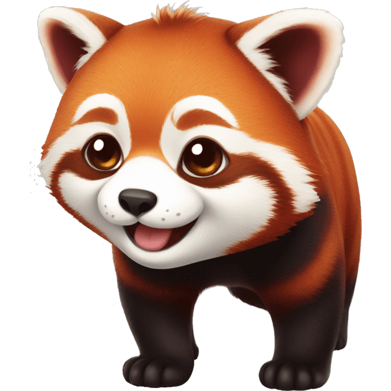 cute red panda  emoji