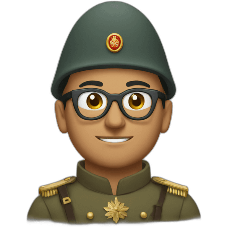 ottoman soldier wearing glasses emoji