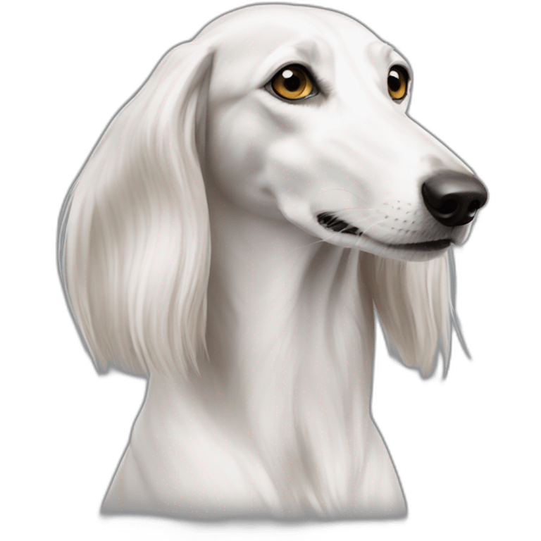 sprint white Saluki emoji