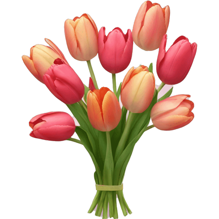 Bouquet of tulip emoji