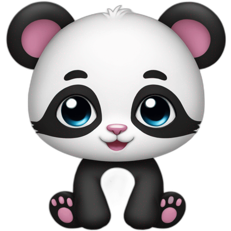 Panda con gatto emoji