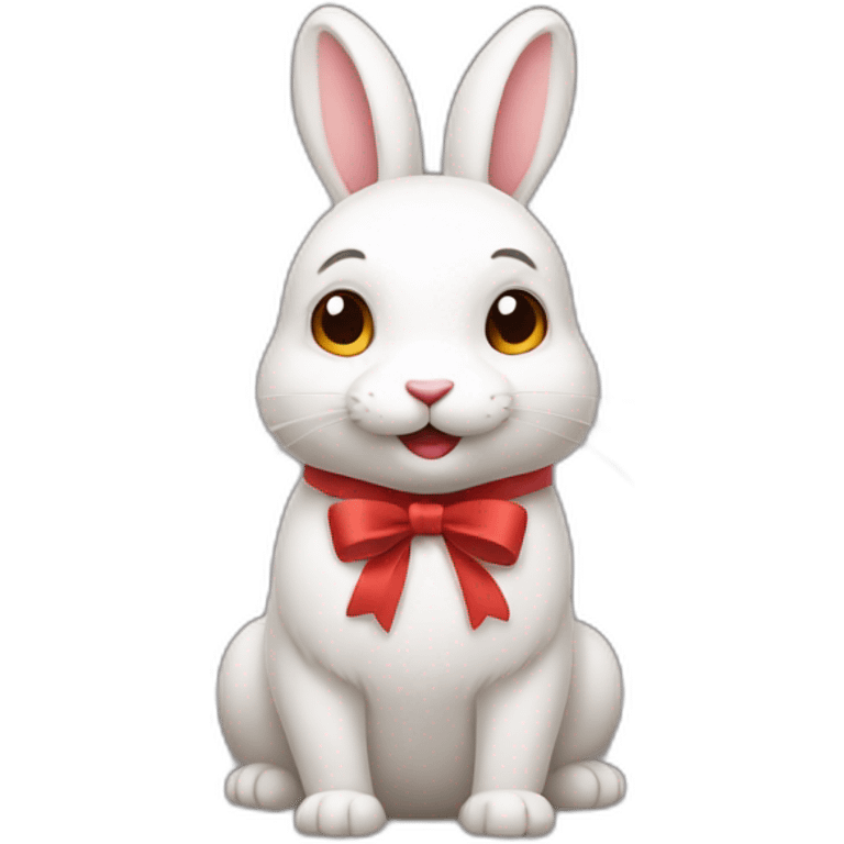 rabbit from gift box emoji