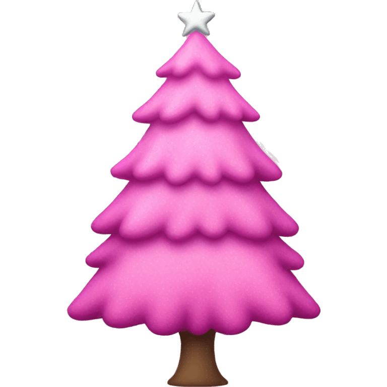 Pink chrismast tree emoji