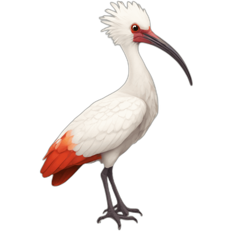 crested ibis emoji