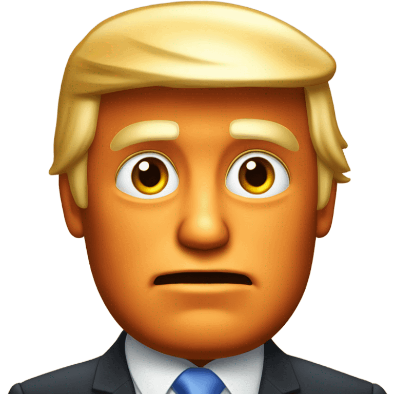 Orange Donald trump emoji