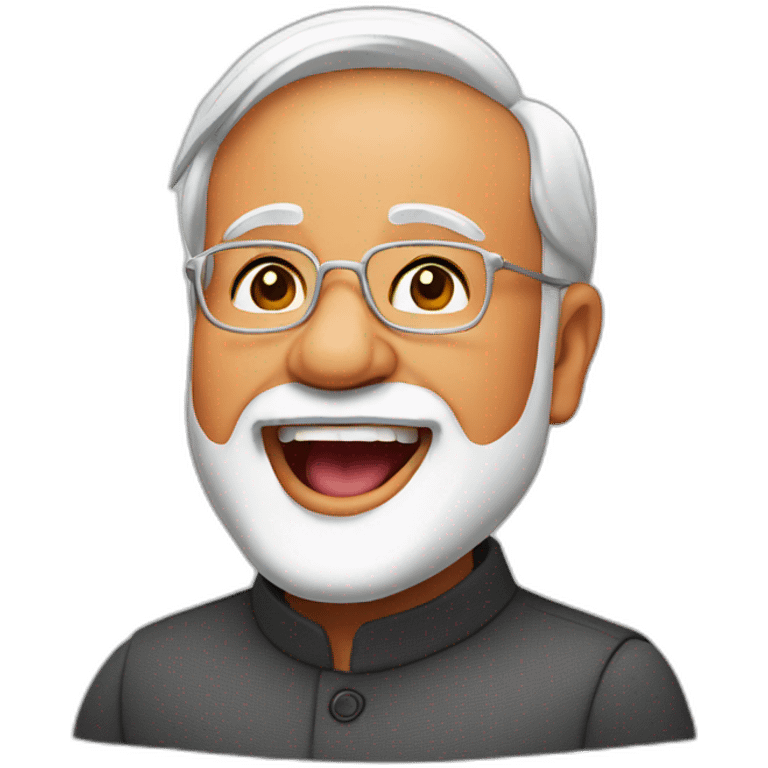 Narendra modi Singing emoji