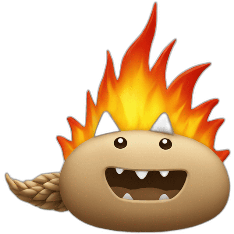 Hérisson de feu emoji