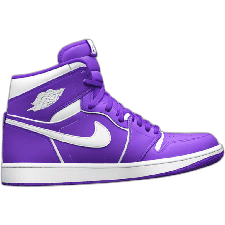 nike-air-jordan-1-purple-and-white-logo-store-3d-render emoji