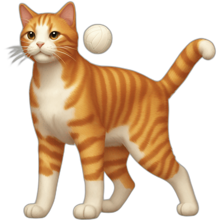 ginger-cat-volleyball-setter emoji