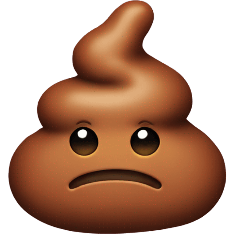 Poop in neon emoji