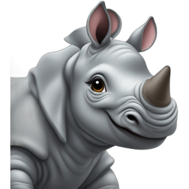 A baby rhinoceros emoji