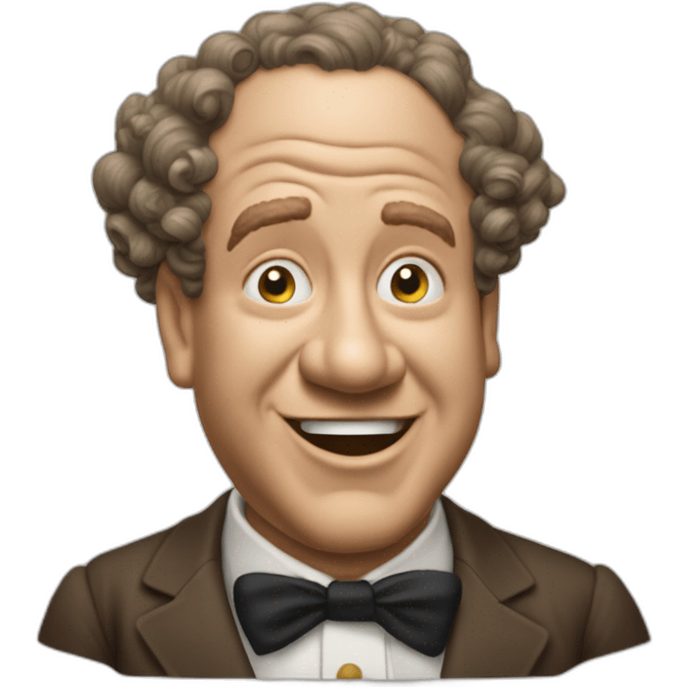 Curly joe of the three stooges emoji