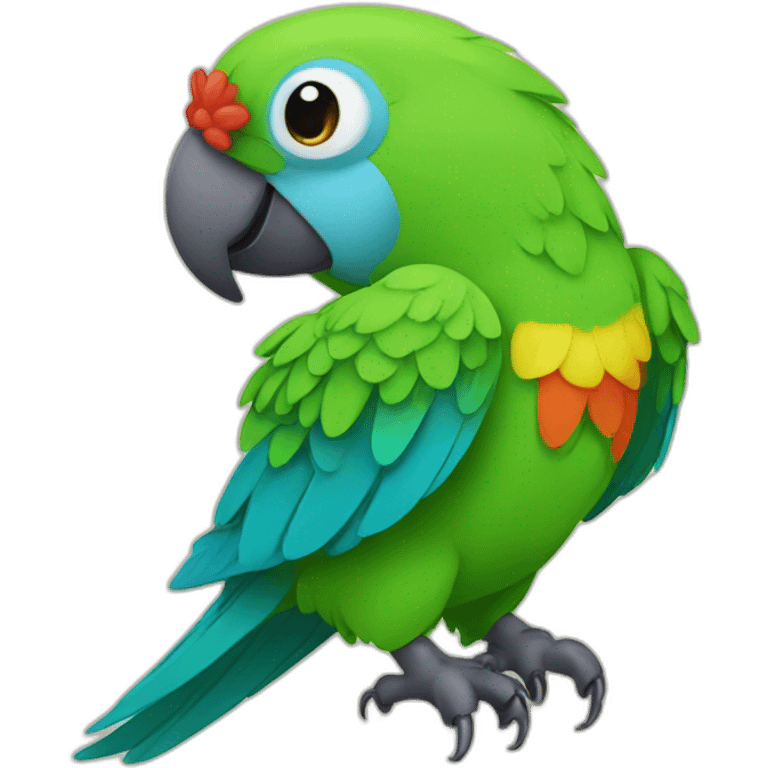 Cute little Parrot emoji