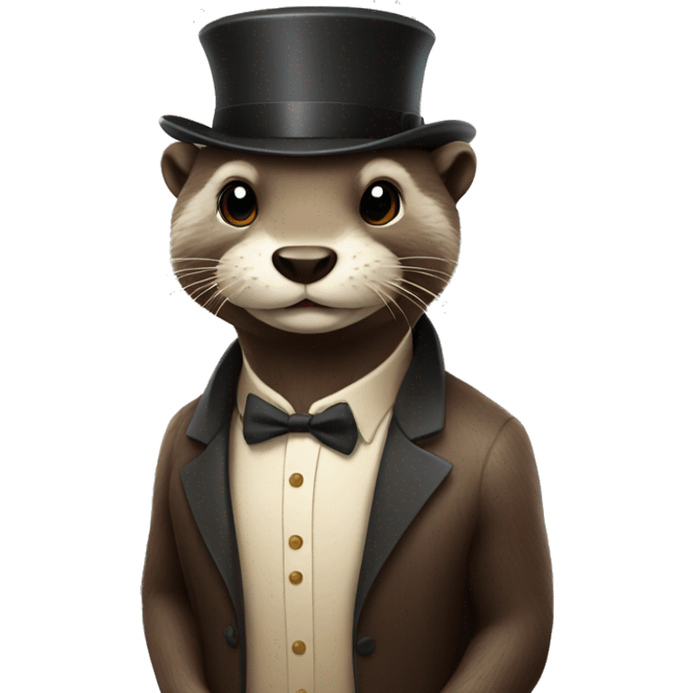 Otter working at casino emoji