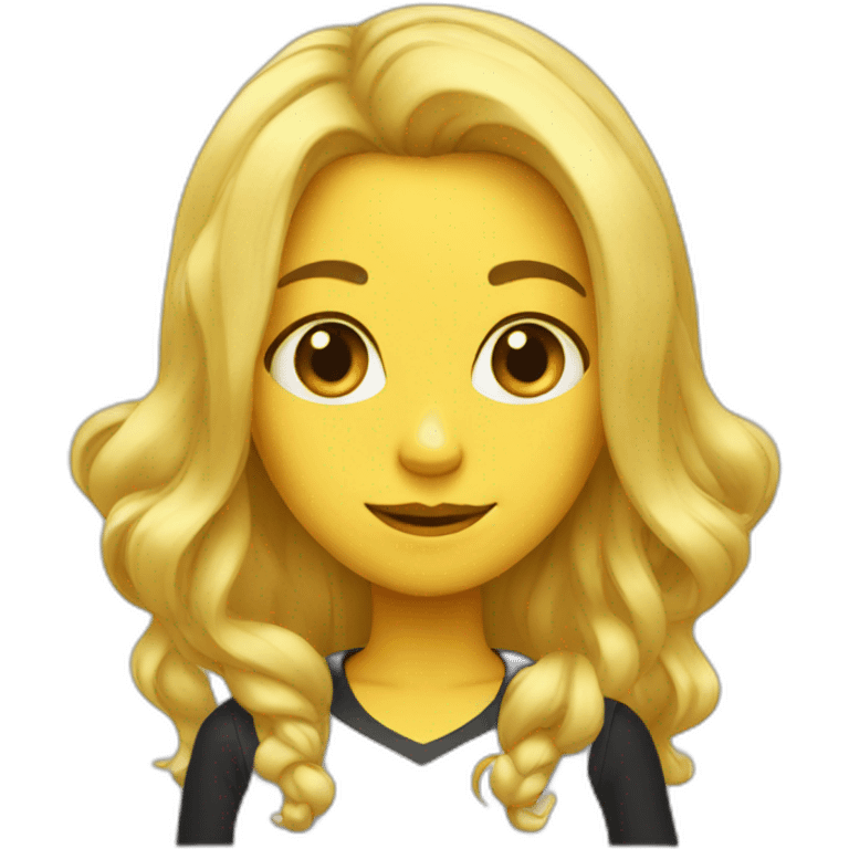 Bee girl blonde emoji