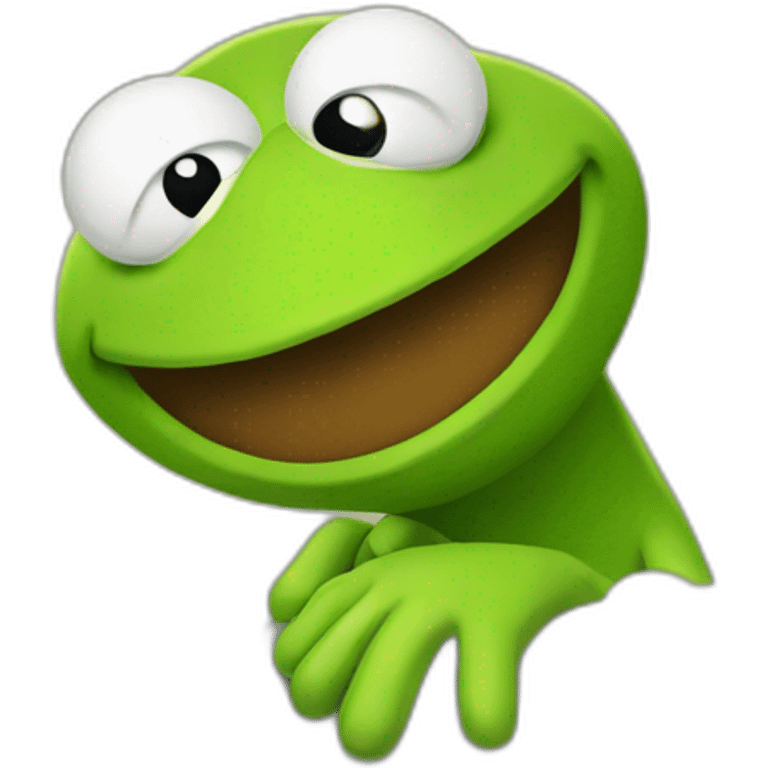 Bored Kermit emoji