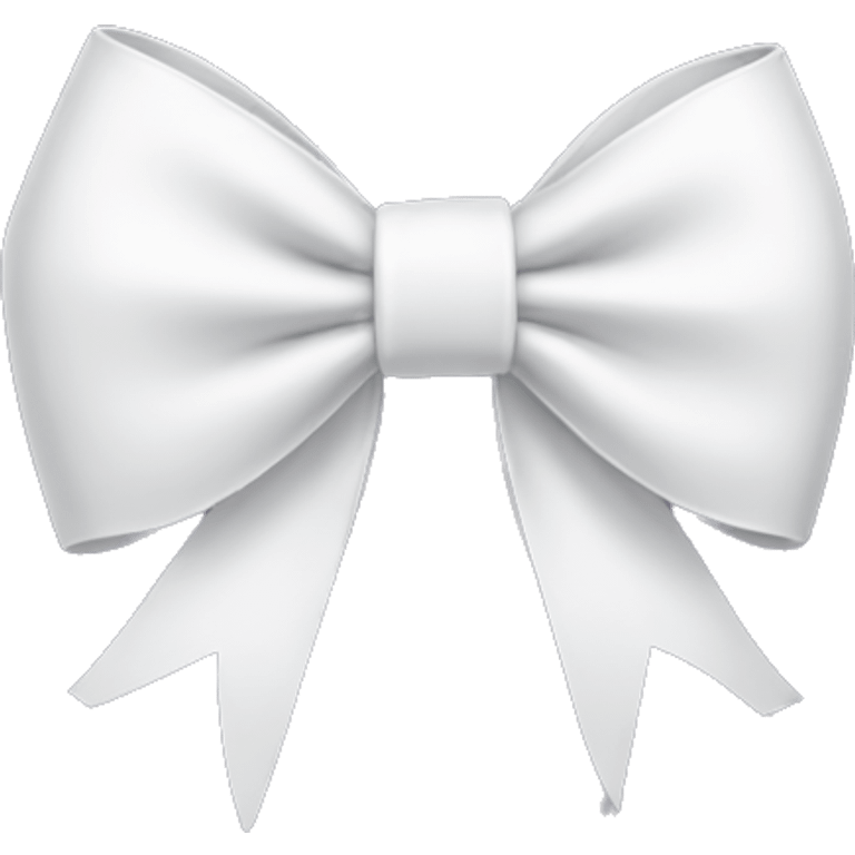 white bow  emoji