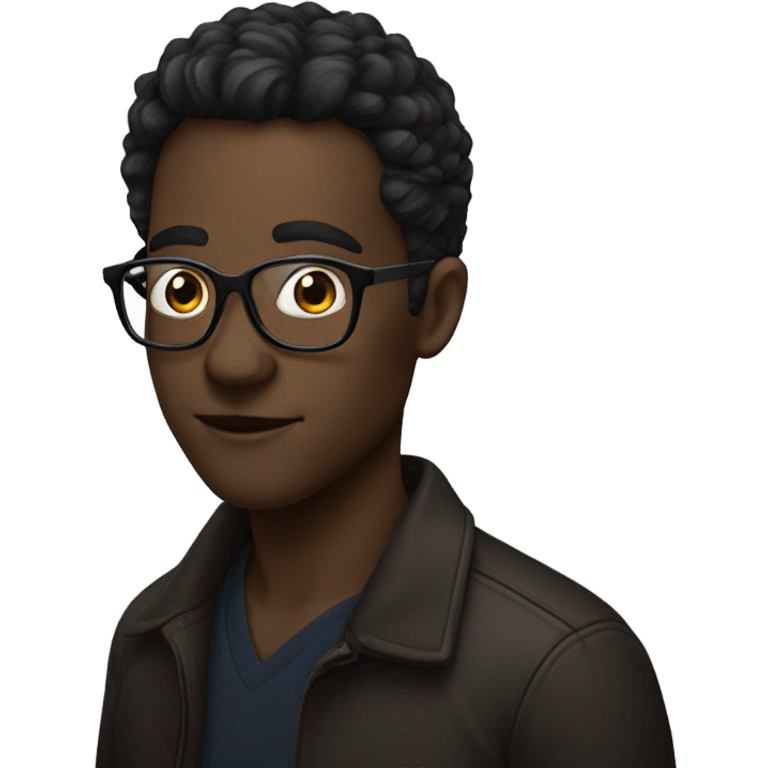 dark romance reader with glasses emoji