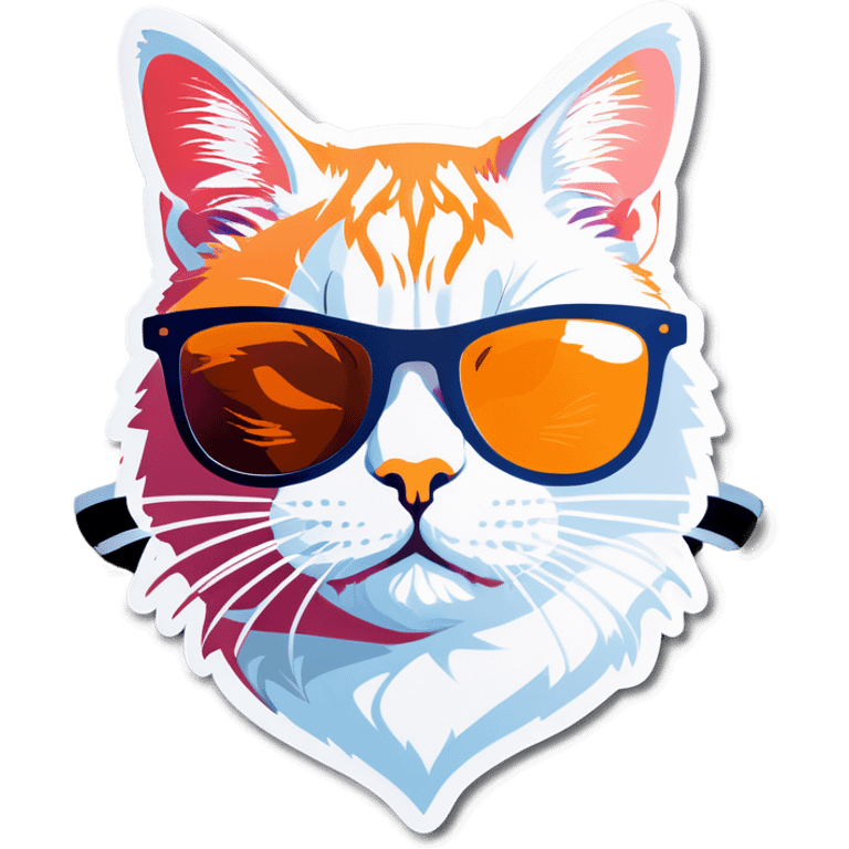 Cat with sunglasses emoji