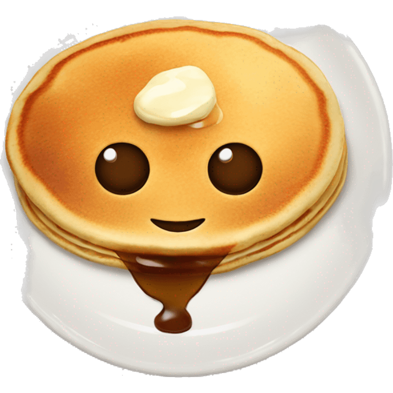 Pancakes with syrup on top emoji