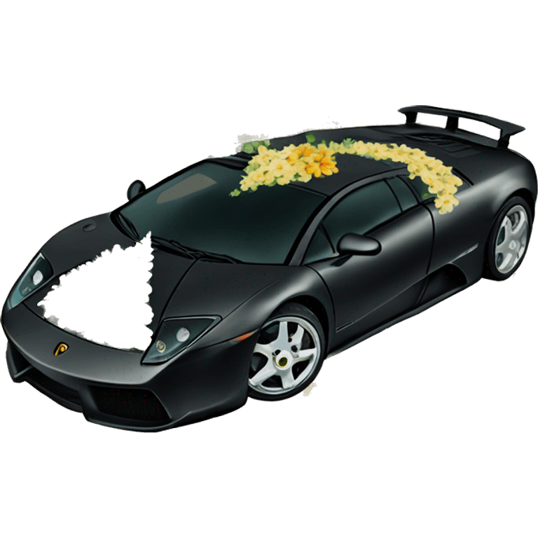 Murcielago con flores emoji