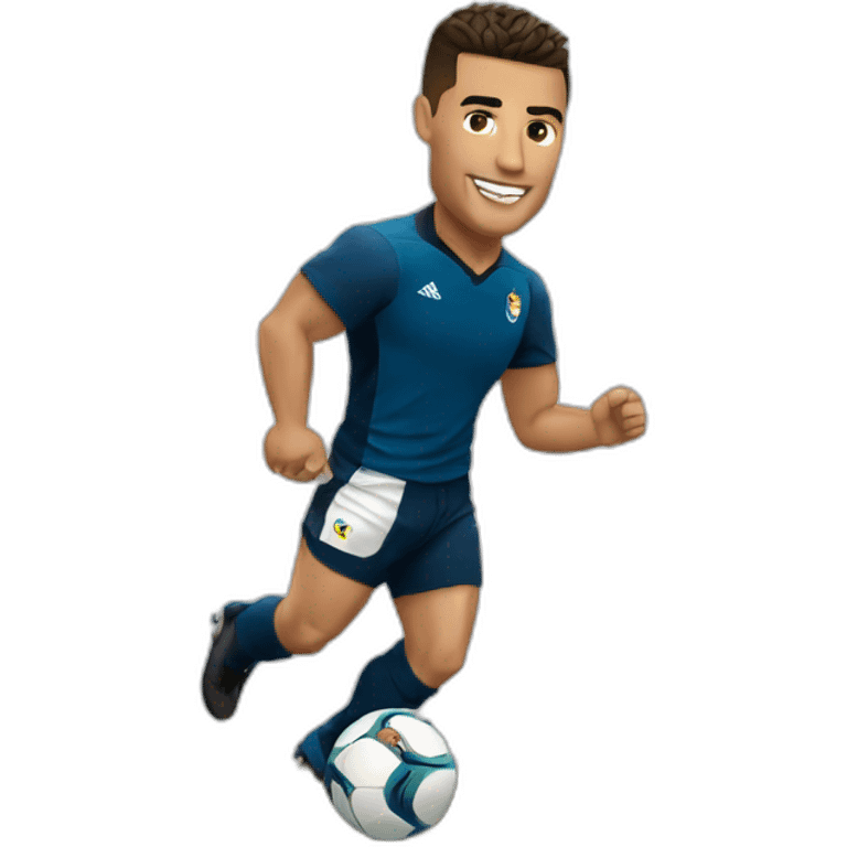 Ronaldo qui fait du rugby emoji