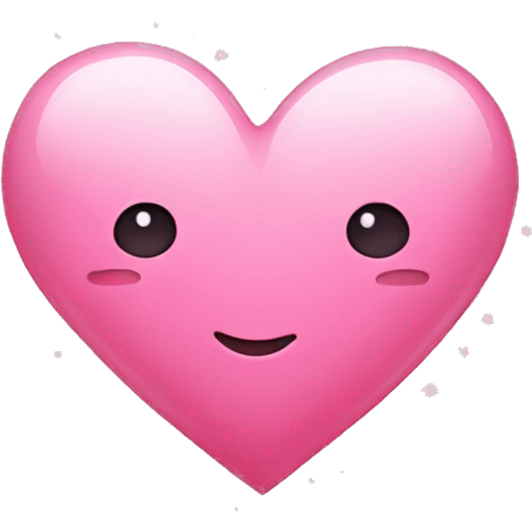 flat pink heart with sparkles emoji