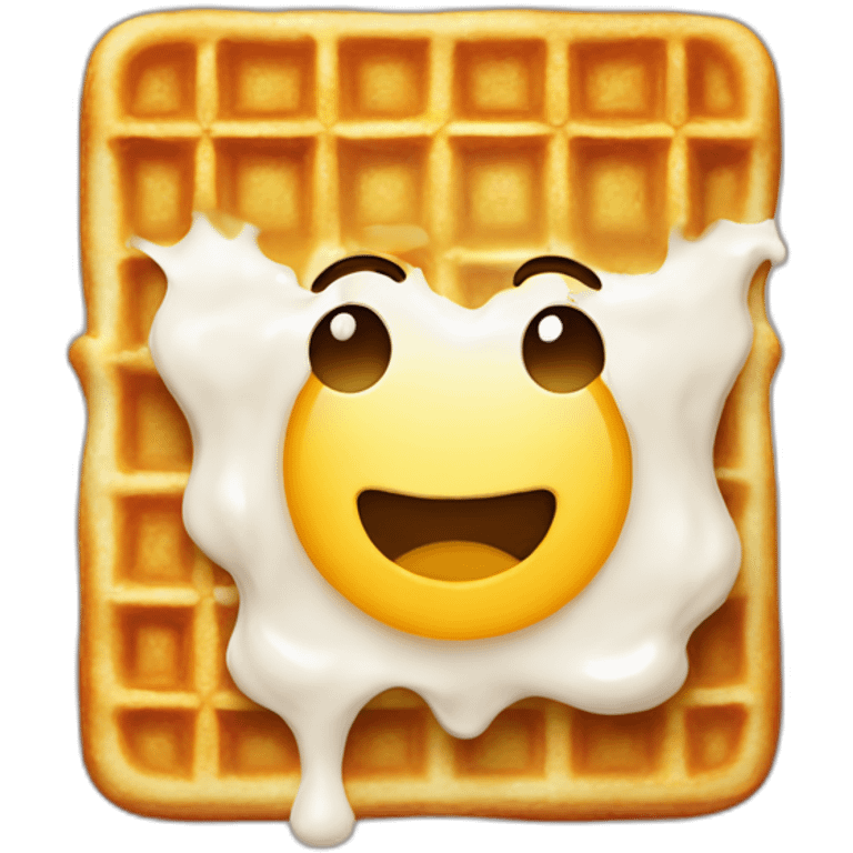 waffles with ranch, soggy emoji