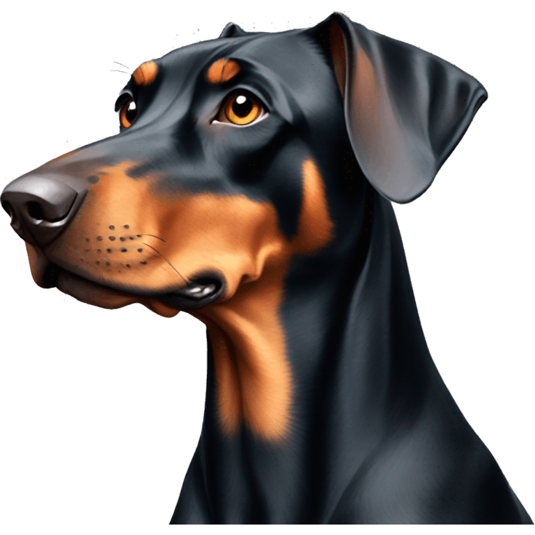 Cute Doberman emoji