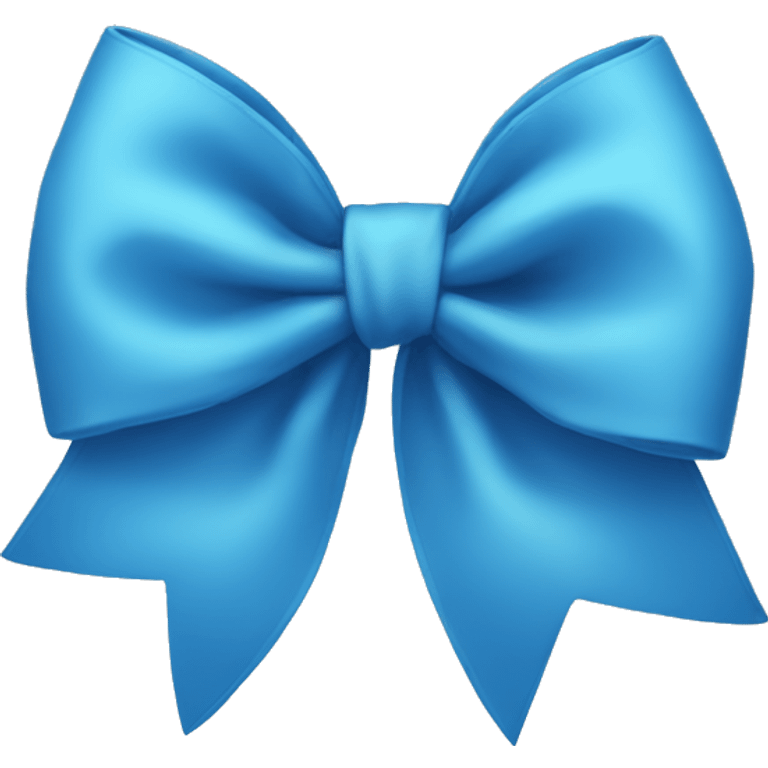 Blue bow emoji