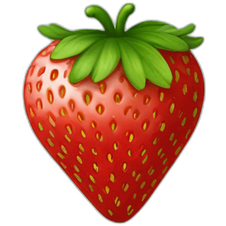 Strawberry IN heart shape emoji