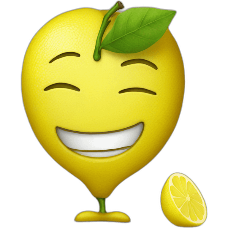 lemon person working emoji