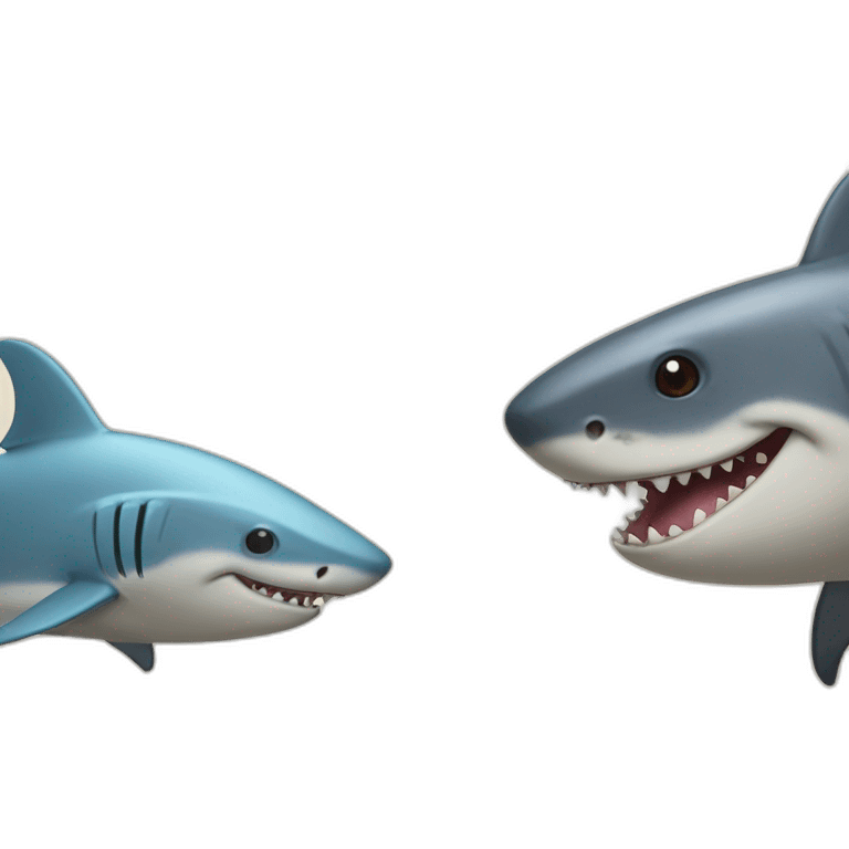 rat and shark friends emoji