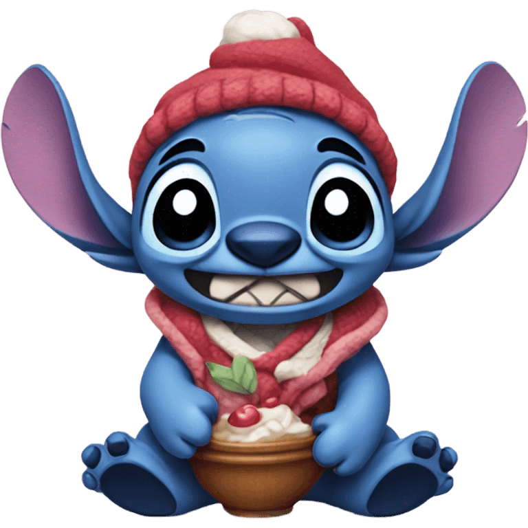 Stitch with cinnamorol emoji