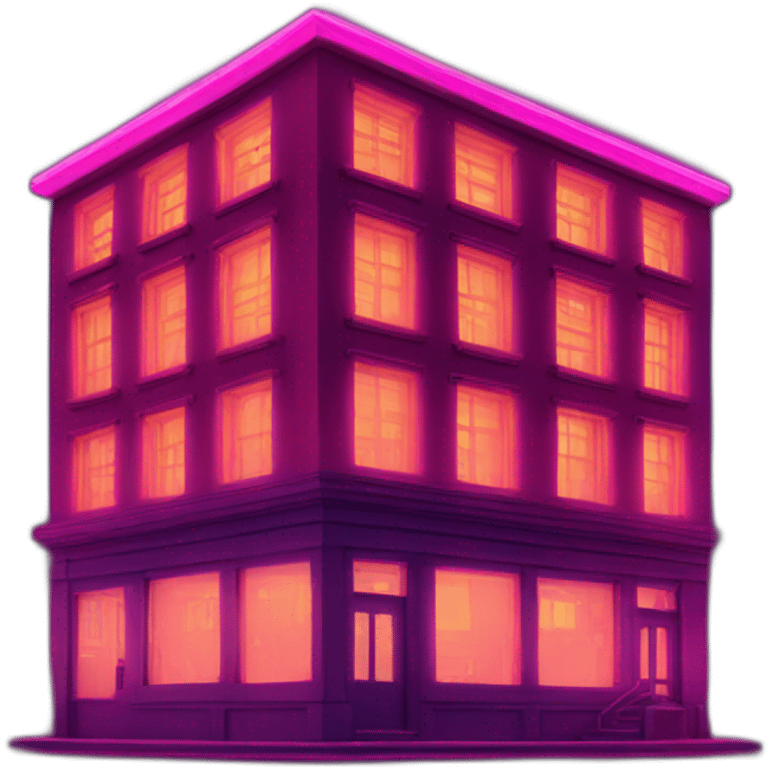 neon building emoji