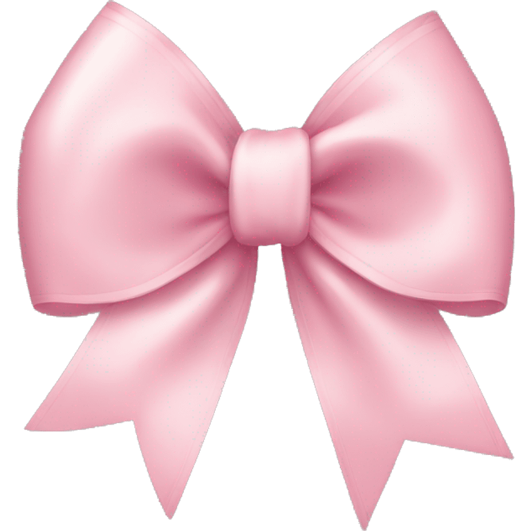 light pink ribbon bow emoji