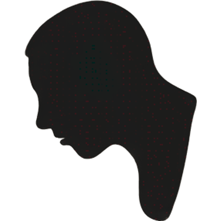 silhouette of nose emoji