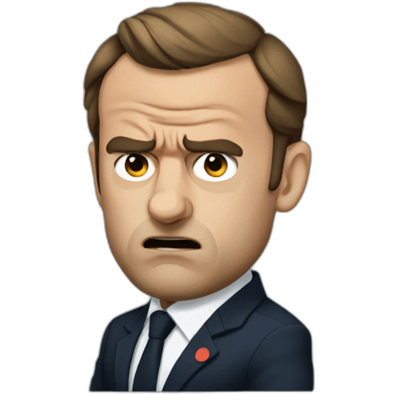 Angry macron emoji