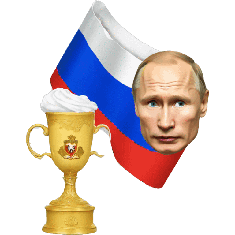 Putin and cup emoji