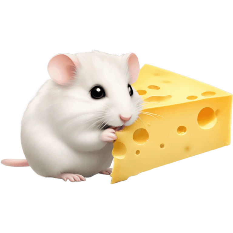 hamster eating cheese emoji