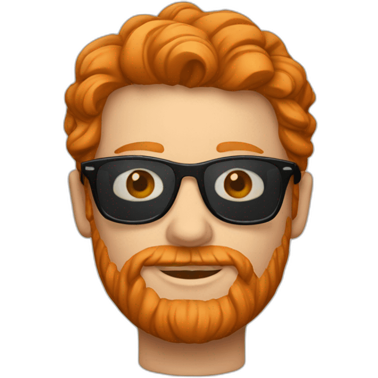 ginger-man-wayfarer-glasses emoji