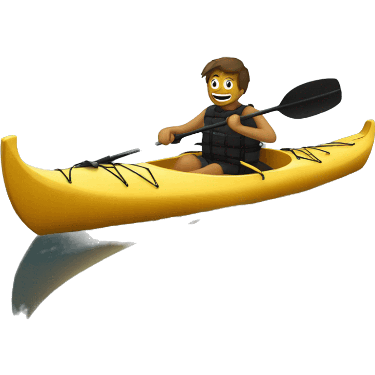 Intestin grêle sur un kayak  emoji