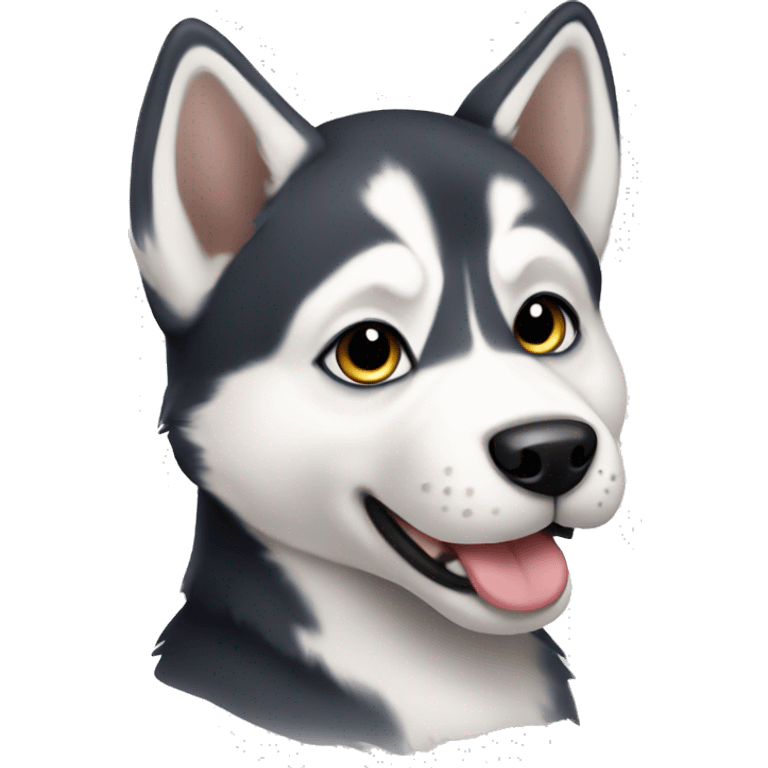 husky puppy  emoji