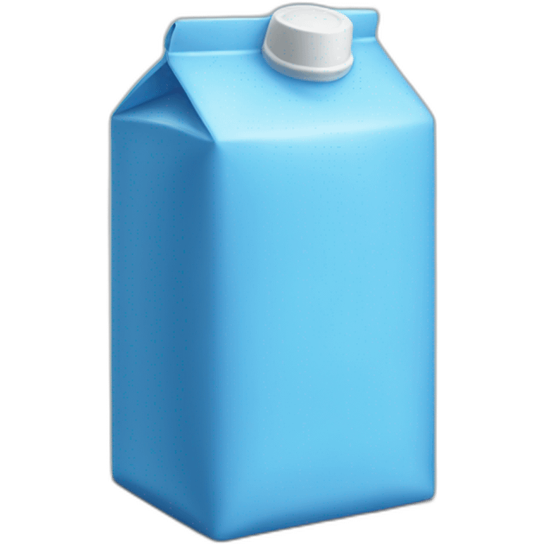 Blue milk carton emoji