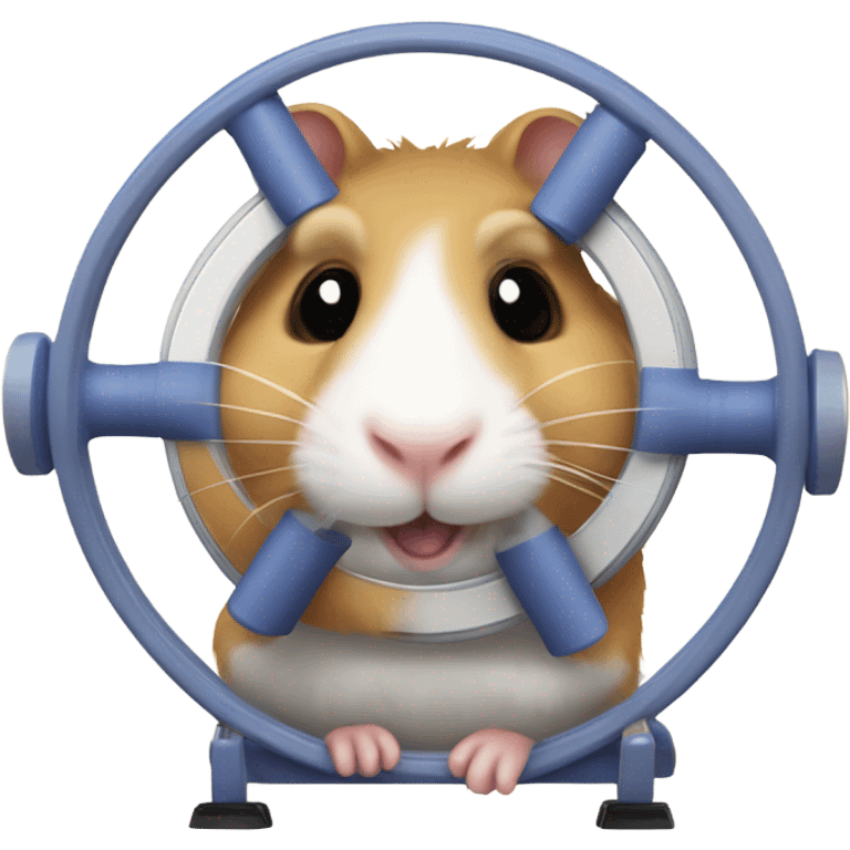 Hamster doing excercise emoji