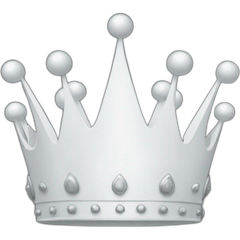 white crown emoji