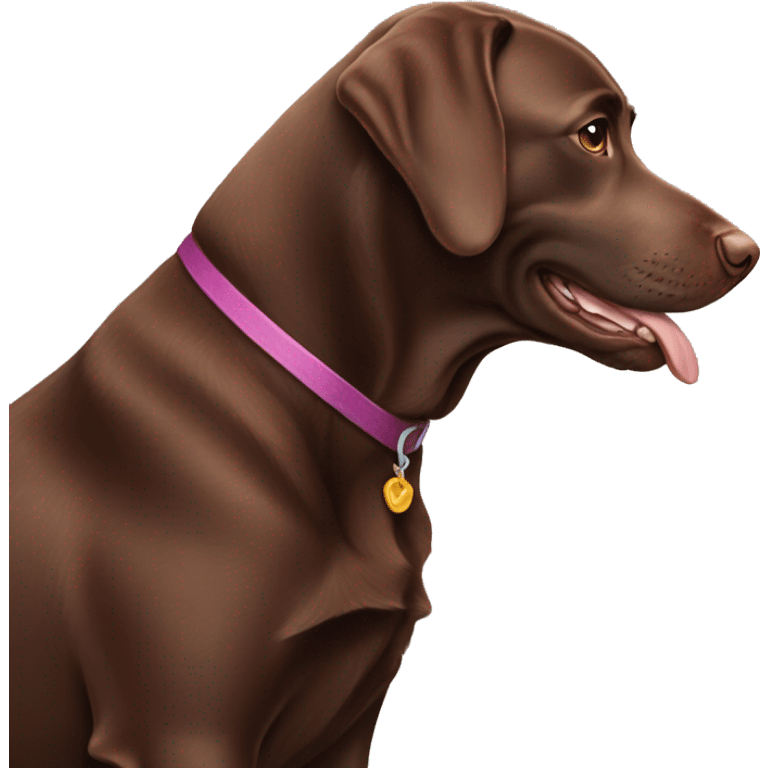 chocolate labrador  emoji