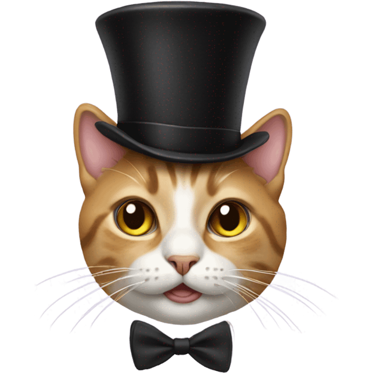 Cat with top hat emoji