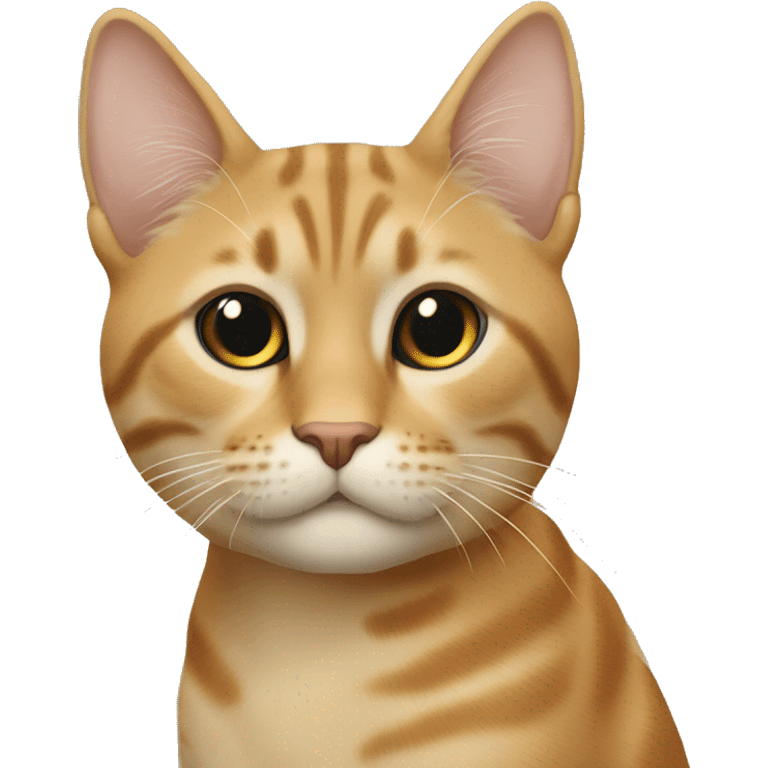 Бежевая вислоухая кошка emoji